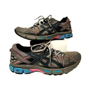 ASICS Gel Kahana 8 Trail Running Shoes T6L5N Grey Blue Pink Women’s Size 7